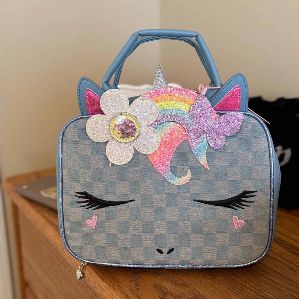 OMG Accessories Unicorn Glitter Kids Insulated Lunch Bag